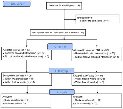 Comparison of online and in-person cognitive behavioral therapy in individuals diagnosed with major depressive disorder: a non-randomized controlled trial